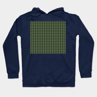 Psychedelic Green White Geometry Pattern Hoodie